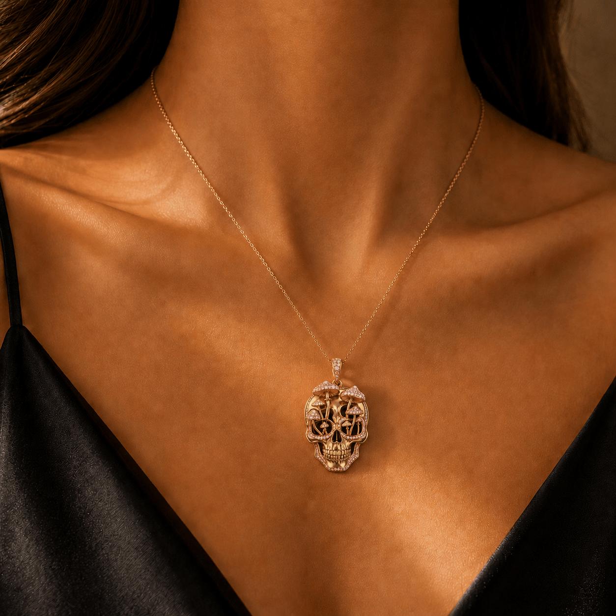 MMT Solid Gold Chain with Diamond Pendant BMD