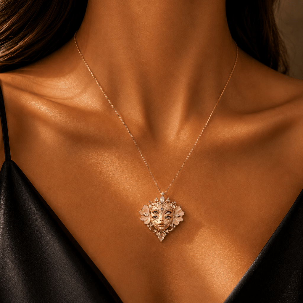 MMT Solid Gold Chain with Diamond Pendant BMD