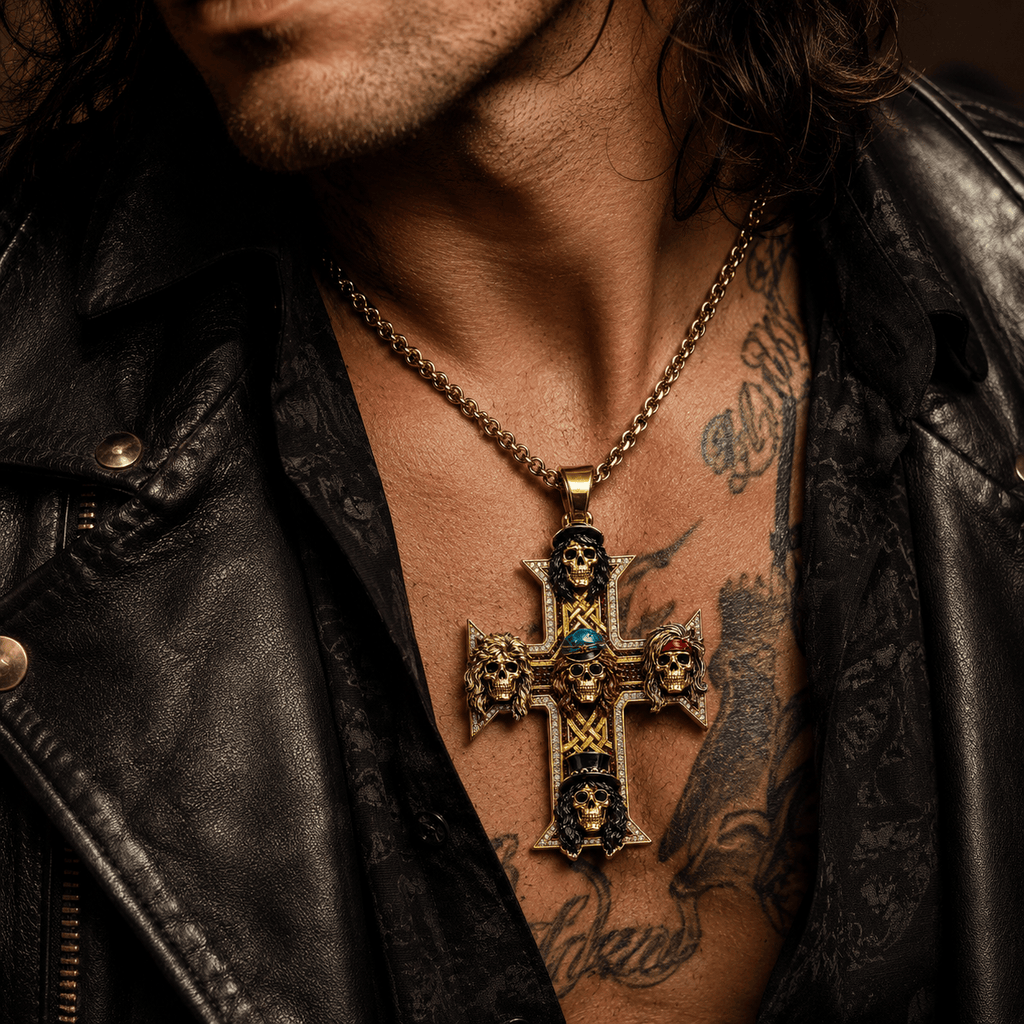 GNR Solid Gold Chain with Diamond Pendant TMH