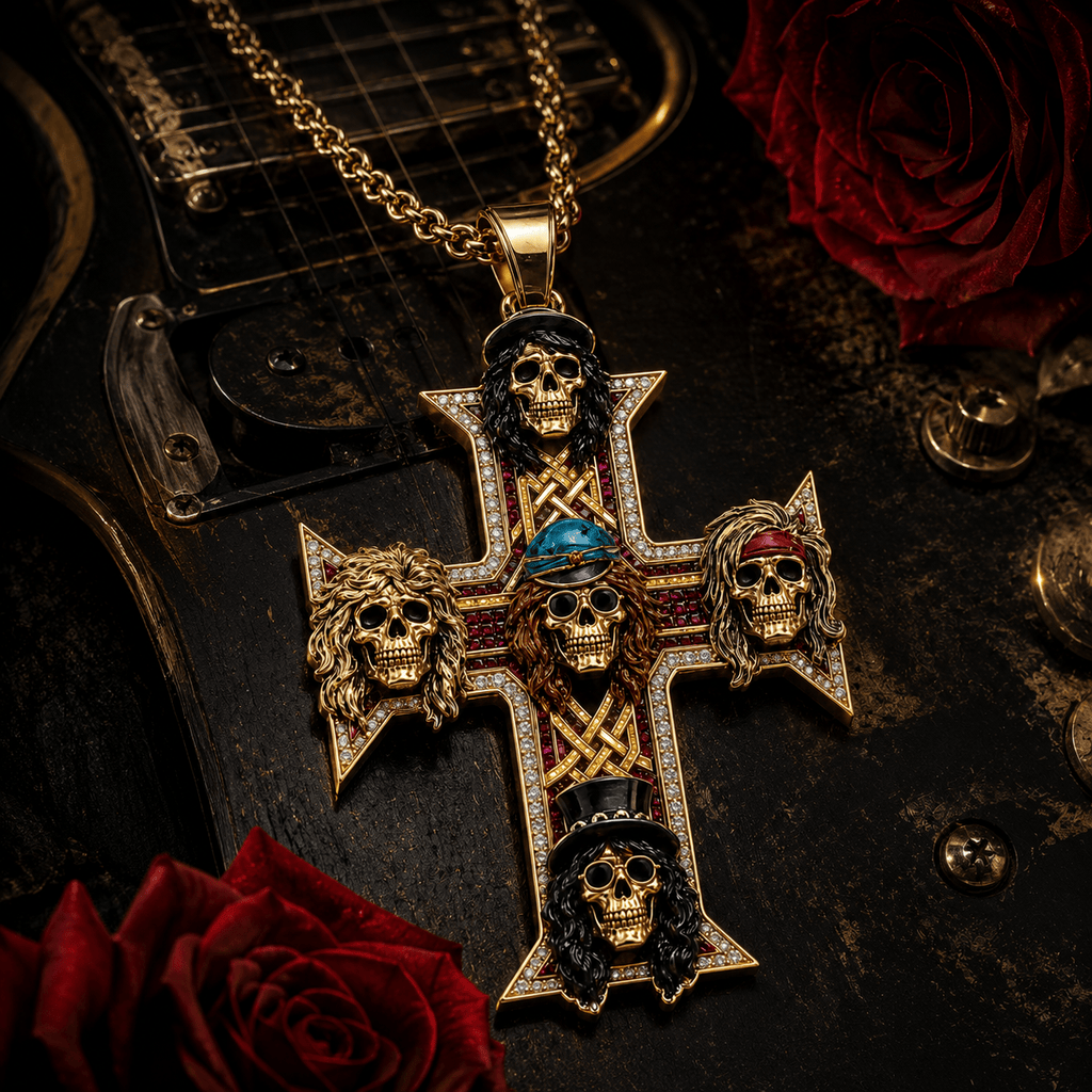 GNR Solid Gold Chain with Diamond Pendant TMH