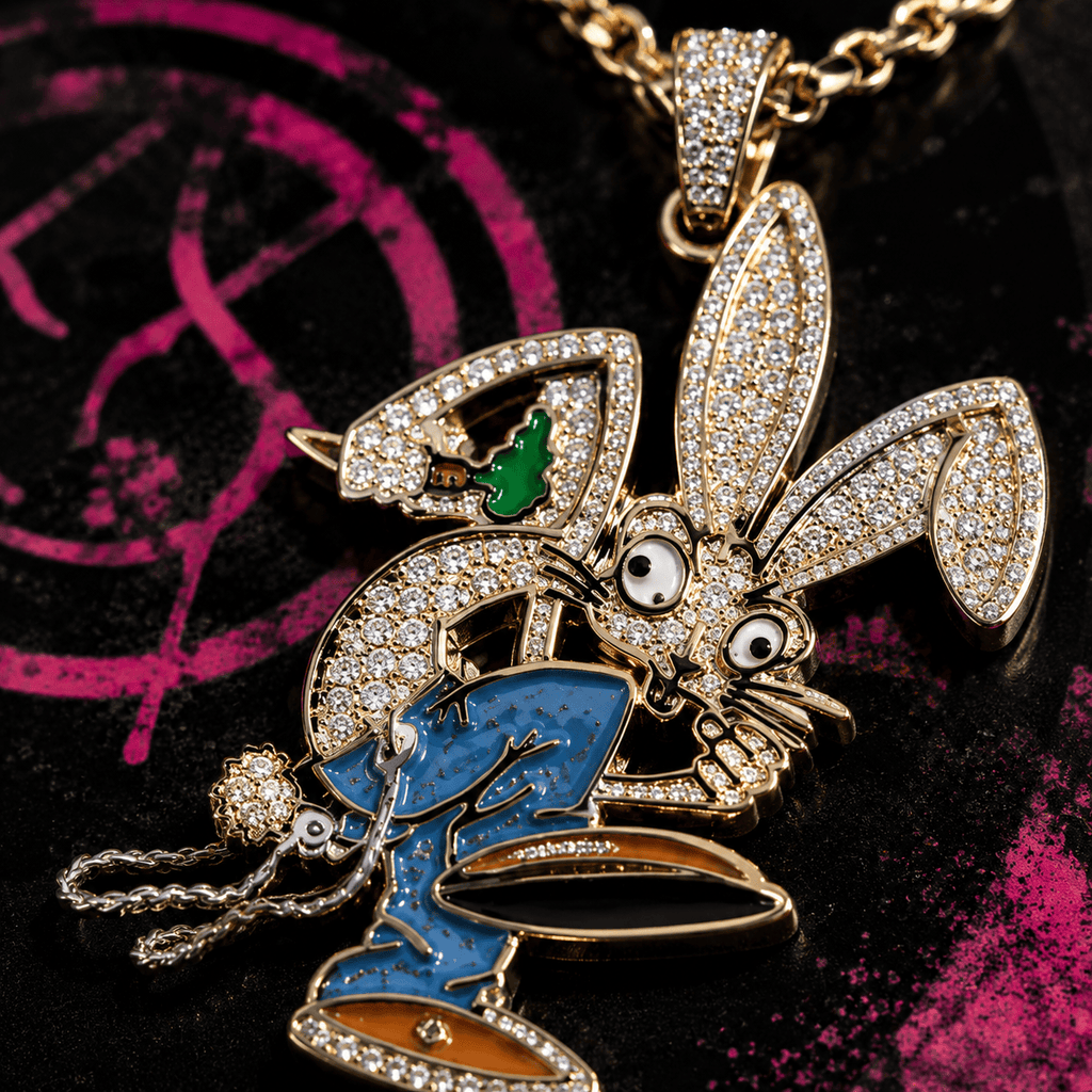 BLIK Solid Gold Chain with Diamond Pendant TTTT