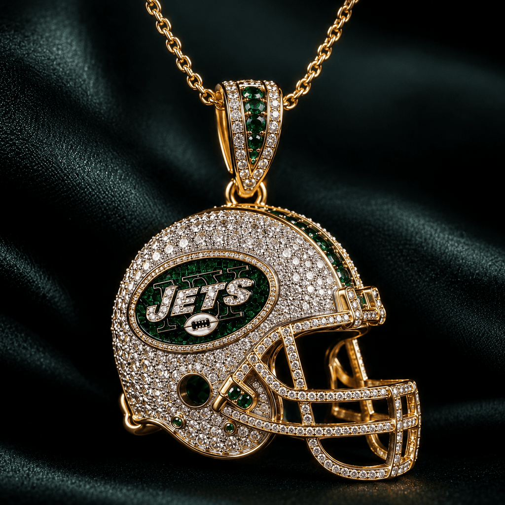 NYJ Solid Gold Chain with Diamond Pendant TMH