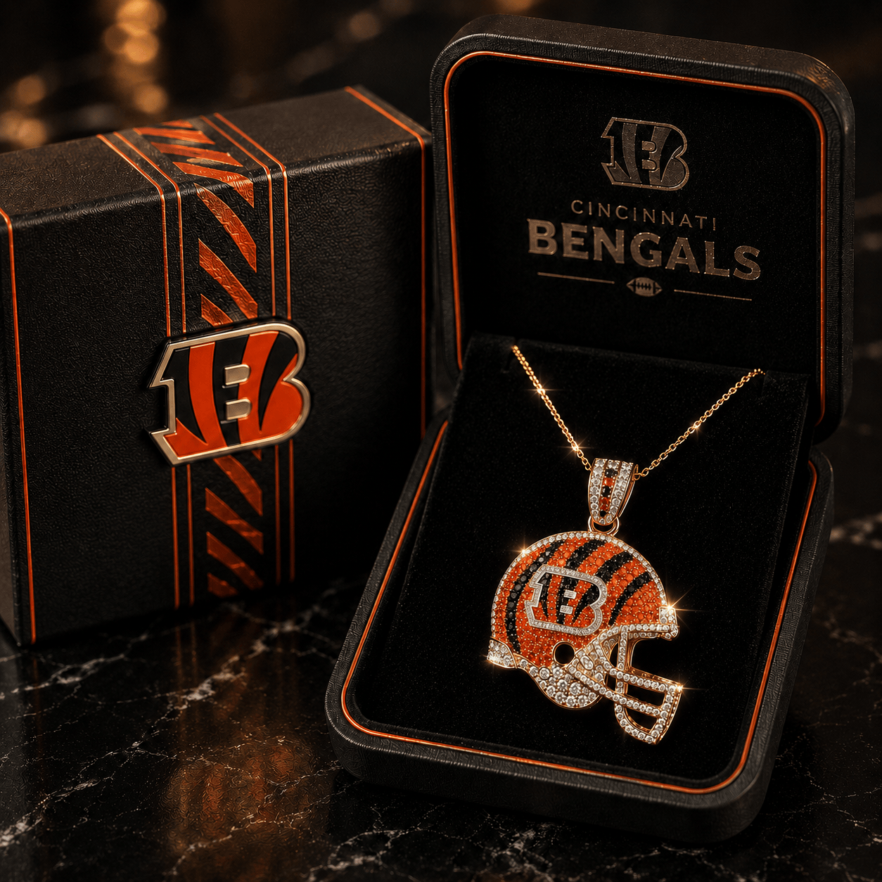 CCBG Solid Gold Chain with Diamond Pendant TMH