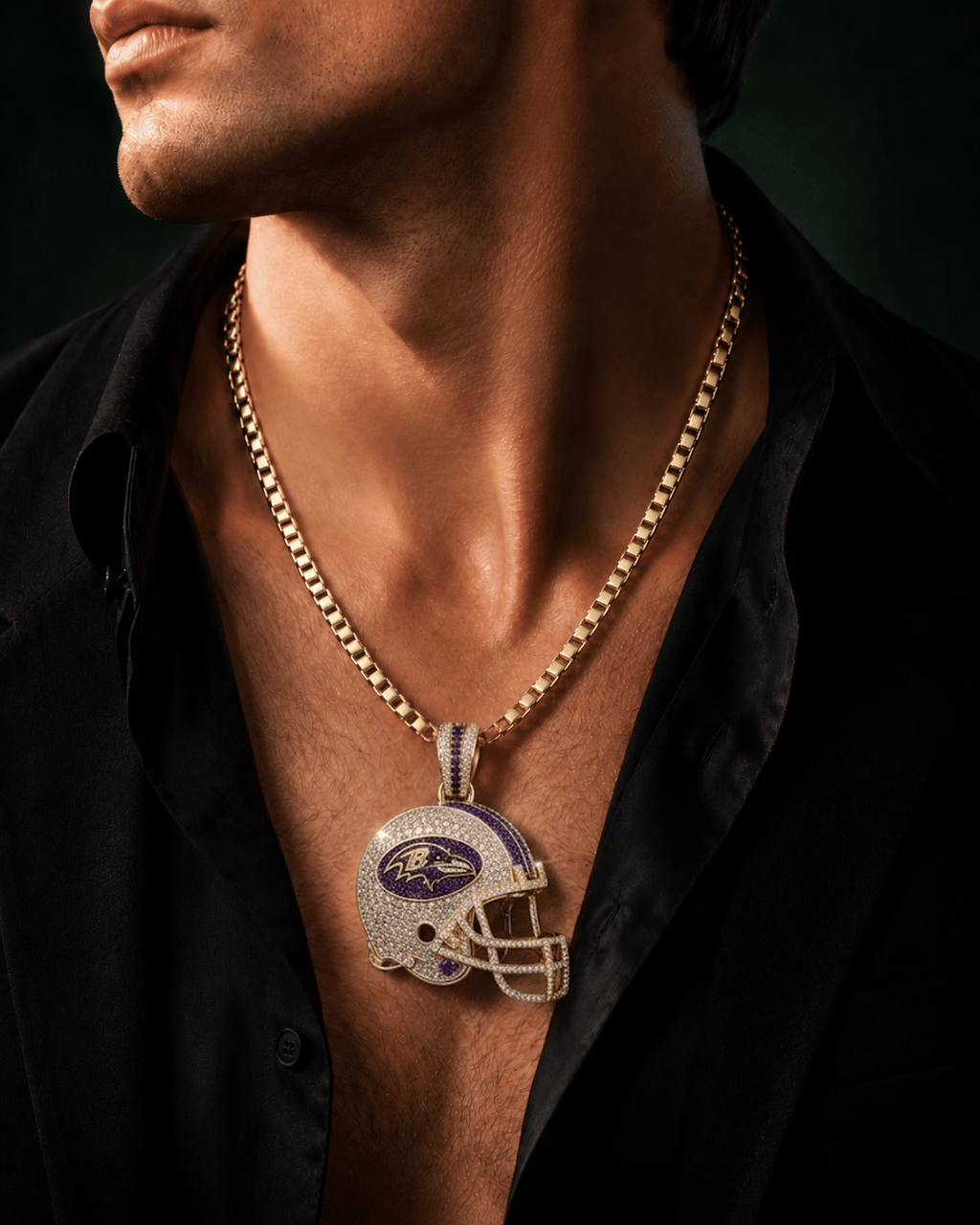 BTR Solid Gold Chain with Diamond Pendant TMH