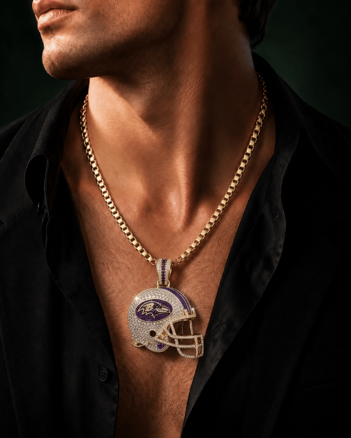 BTR Solid Gold Chain with Diamond Pendant TMH
