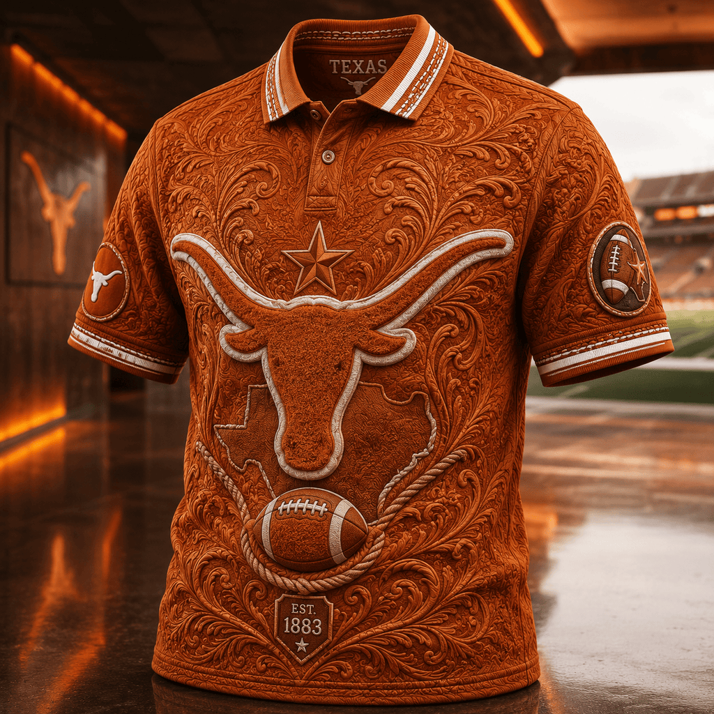 PREMIUM TLS EMBOSS POLO SHIRT HQH