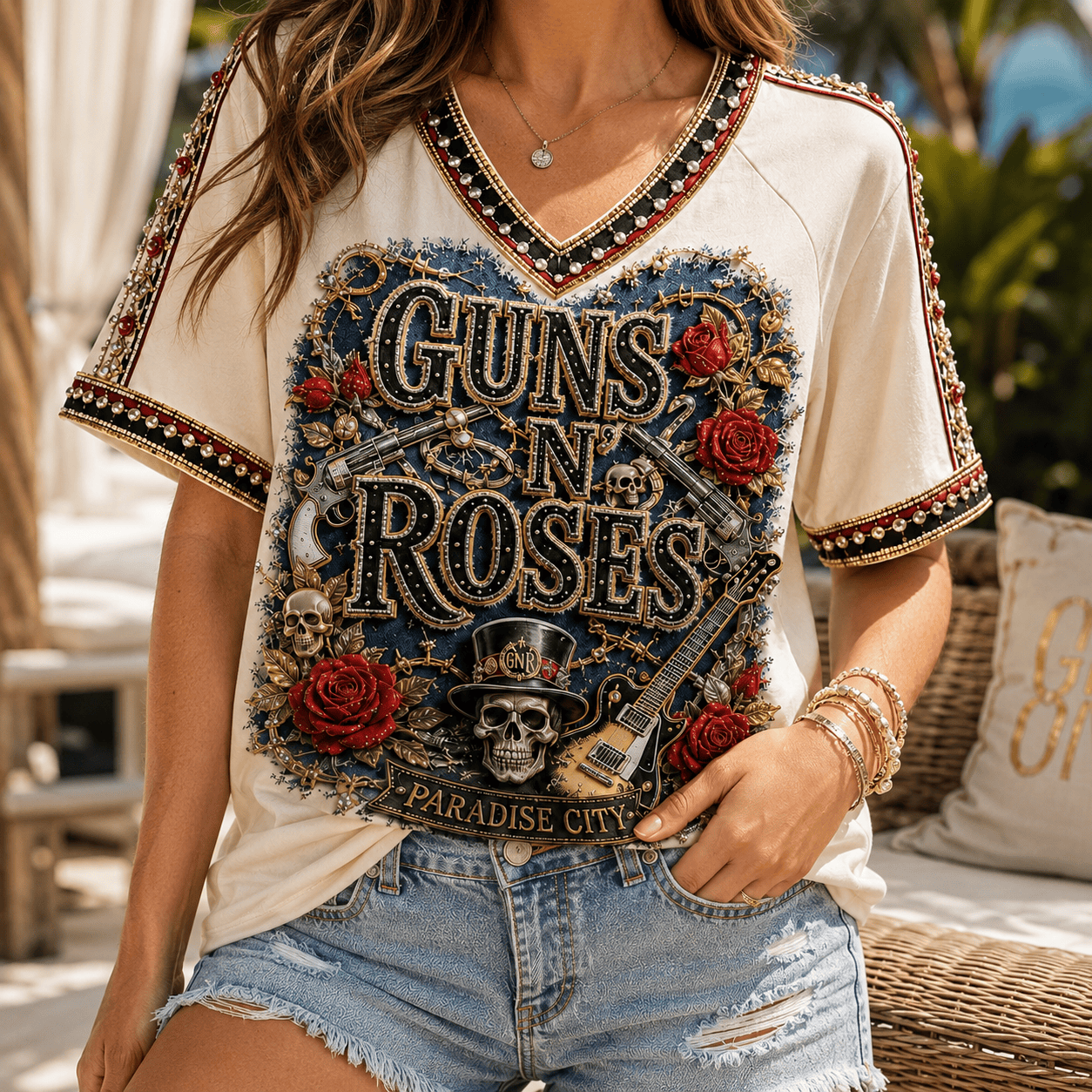 Premium GNR V-neck Shirt NPL