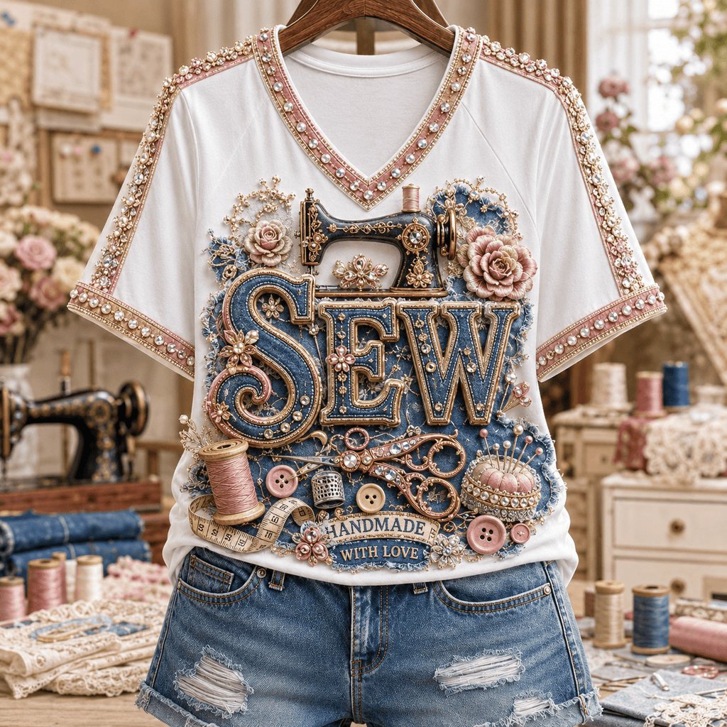 Premium SEW V-neck Shirt NPL