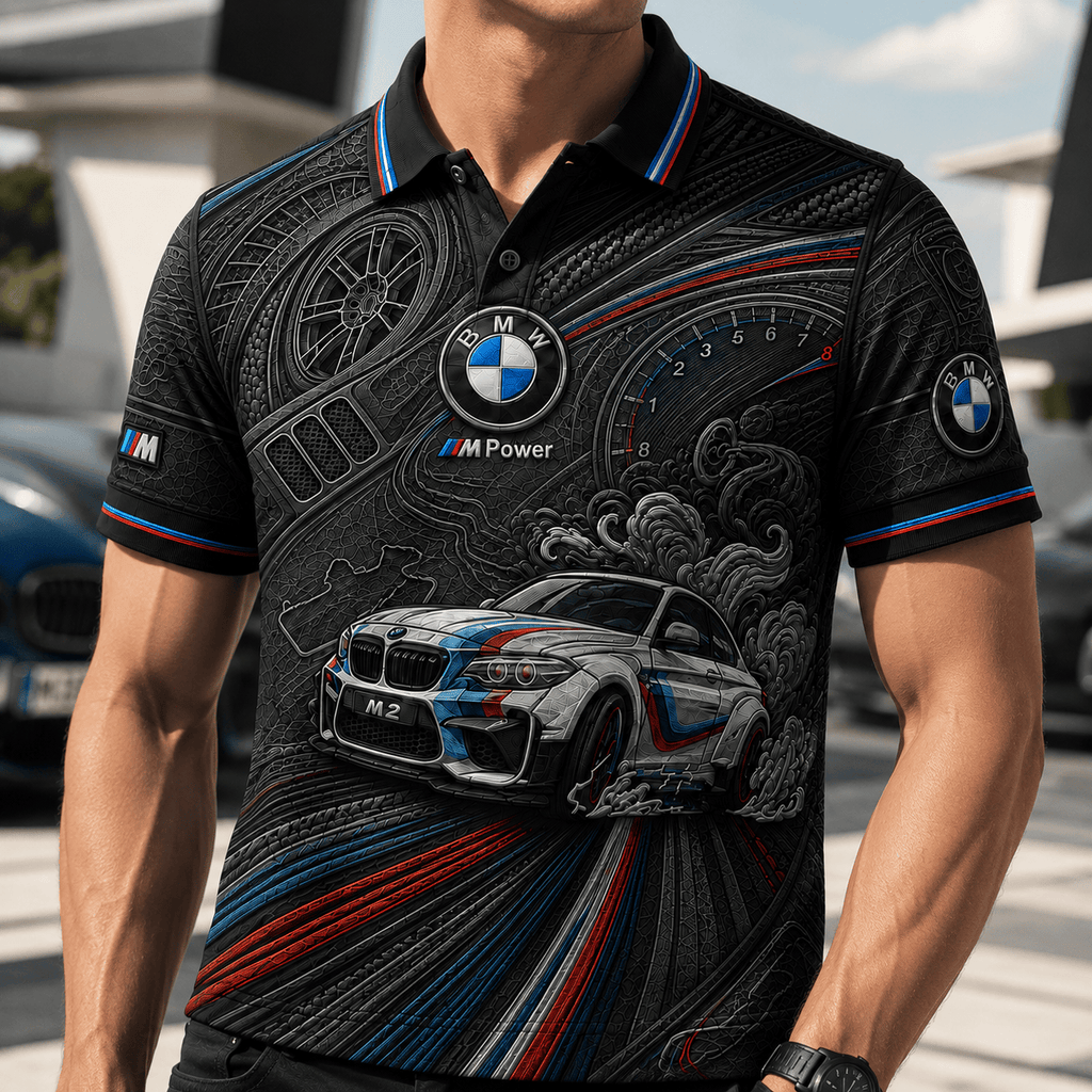 PREMIUM BW EMBOSS POLO SHIRT HQH
