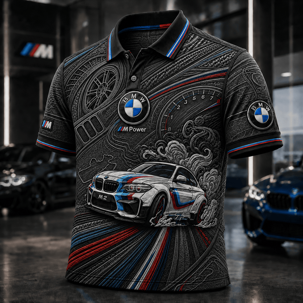 PREMIUM BW EMBOSS POLO SHIRT HQH