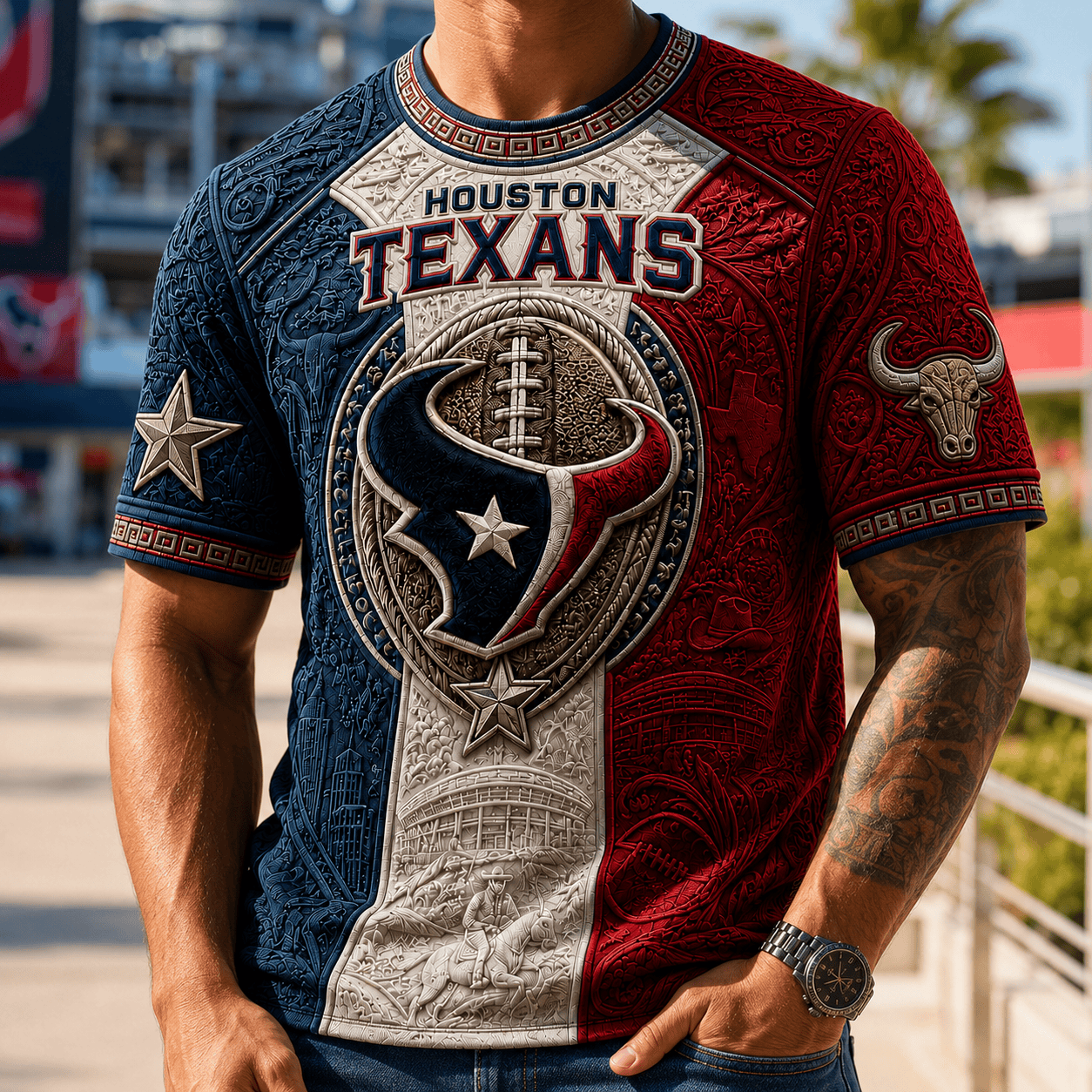PREMIUM HTX 3D EMBOSS SHIRT DBD