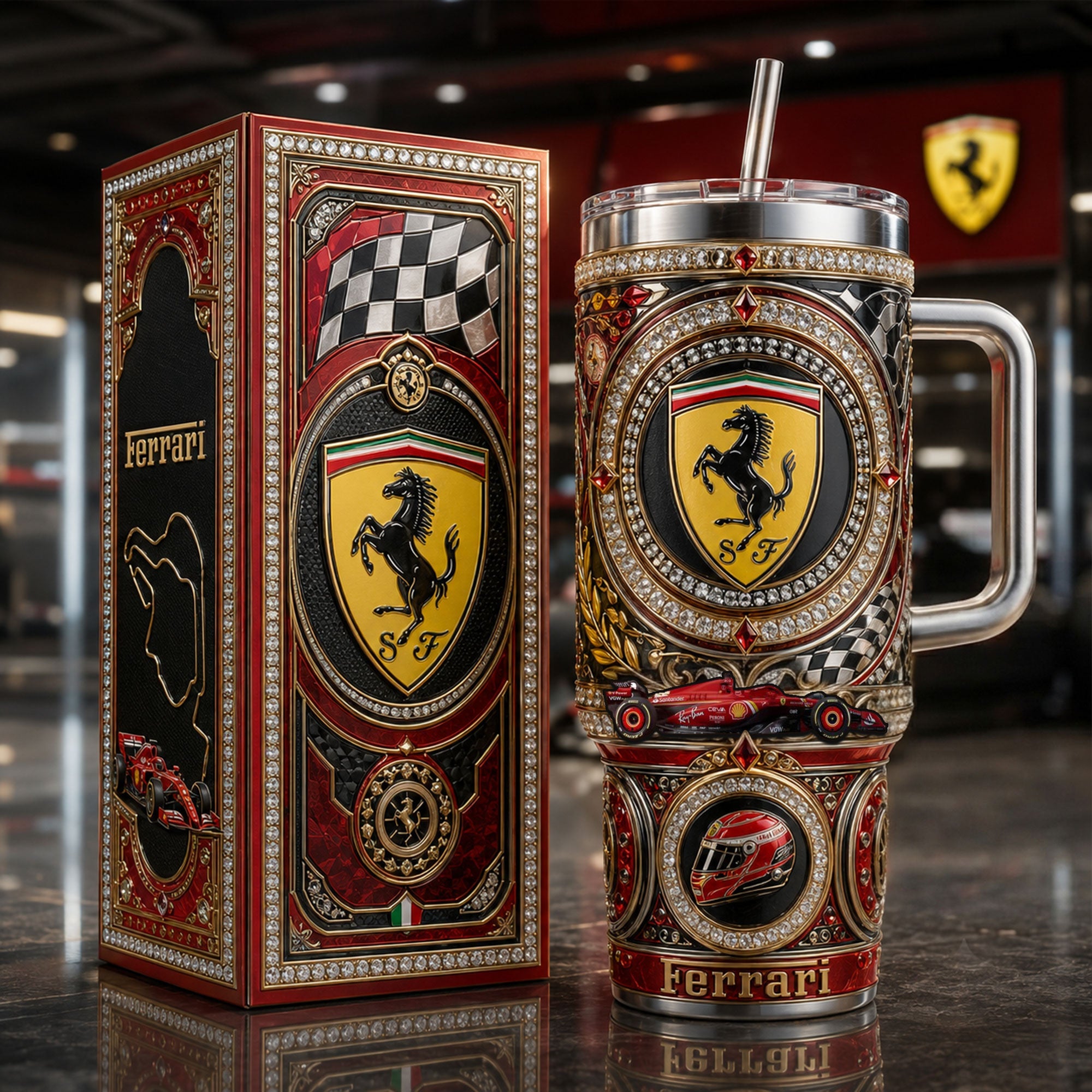 Premium FRR 40oz Tumbler With Handle TNSM