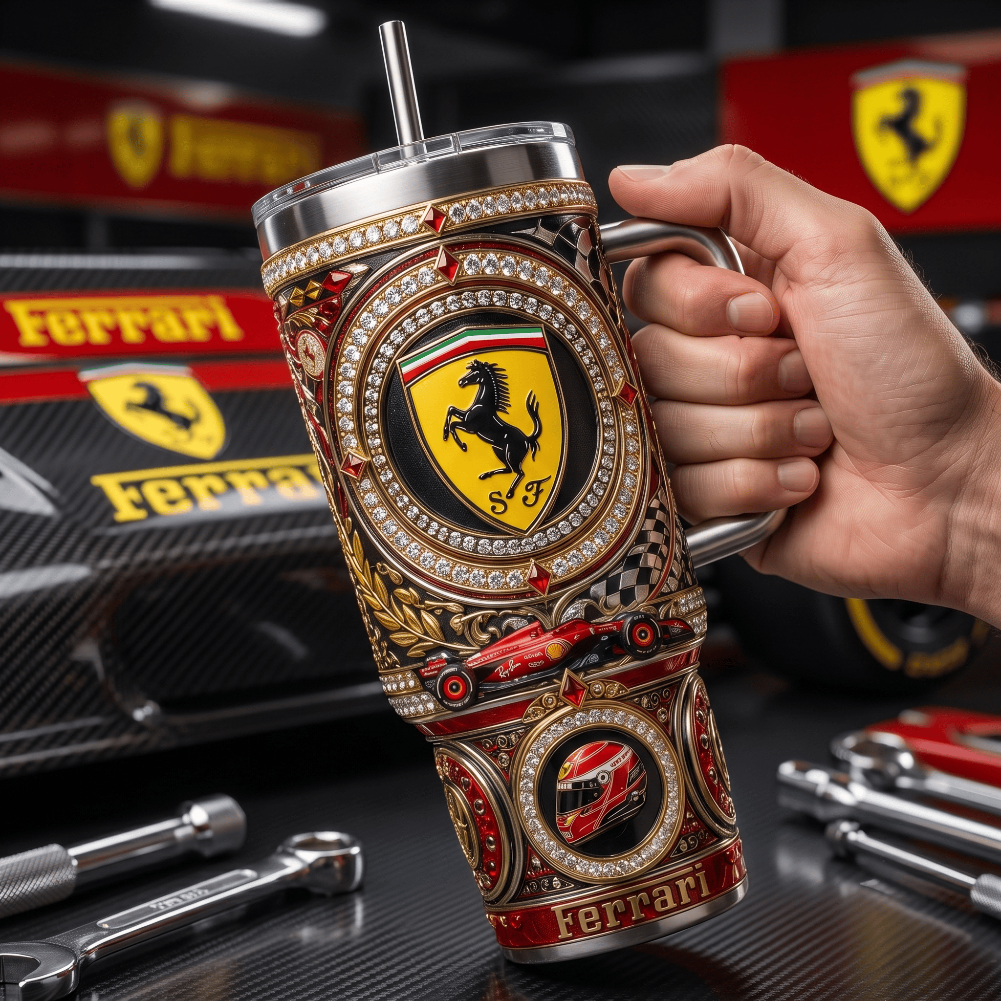 Premium FRR 40oz Tumbler With Handle TNSM