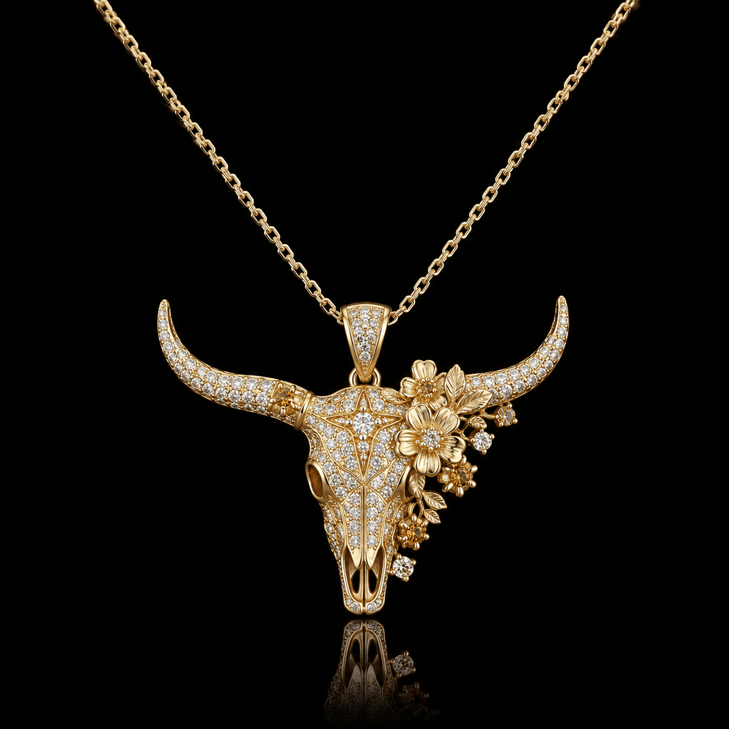 LBR Solid Gold Chain with Diamond Pendant BMD