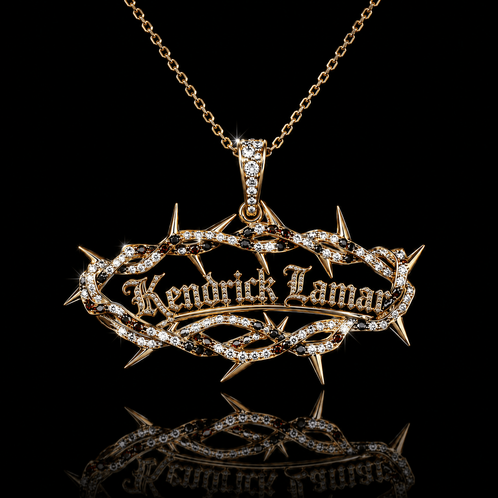 KDL Solid Gold Chain with Diamond Pendant BMD