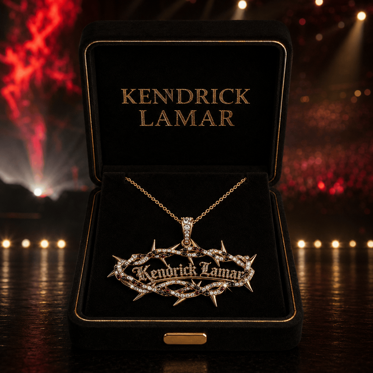 KDL Solid Gold Chain with Diamond Pendant BMD