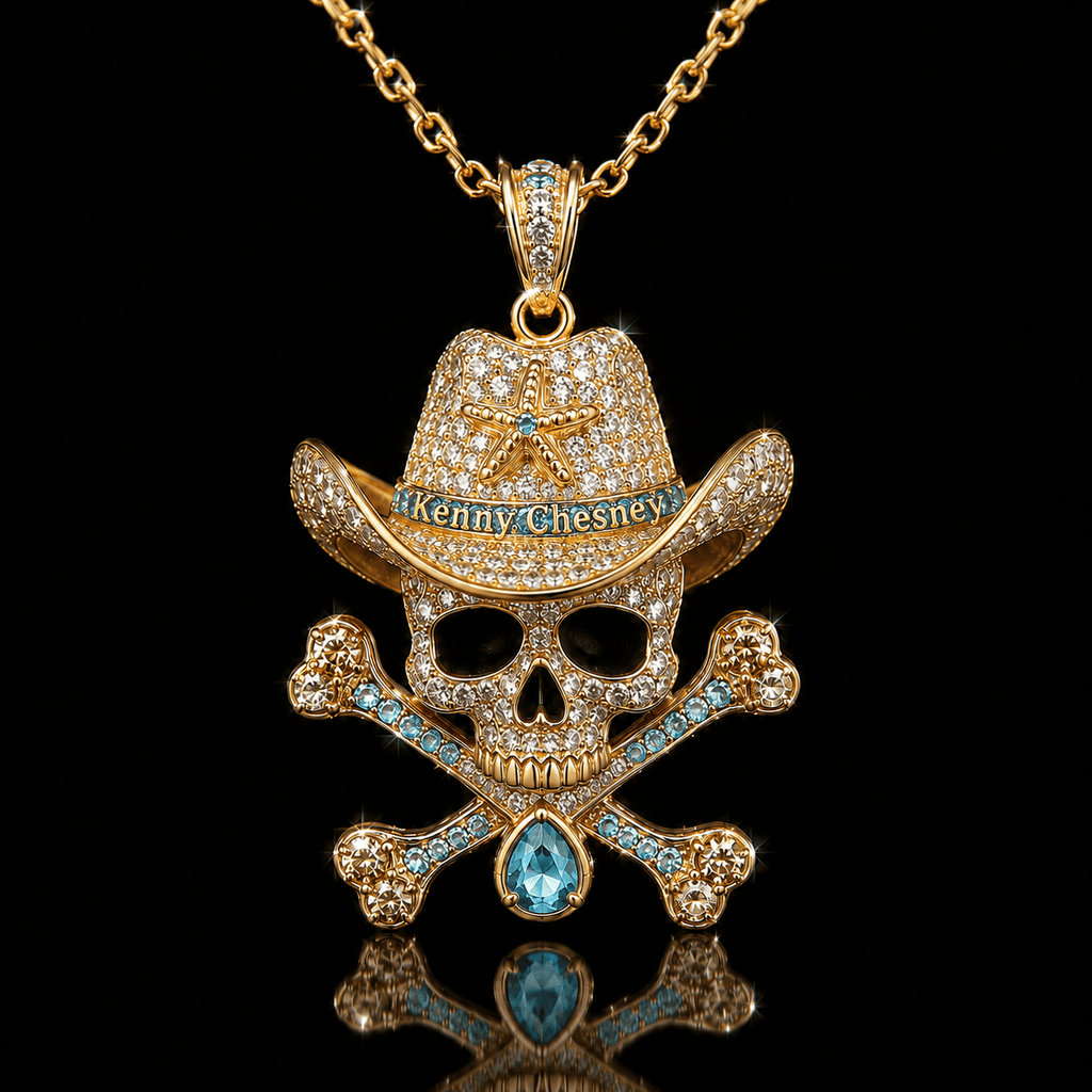 KNCN Solid Gold Chain with Diamond Pendant BMD