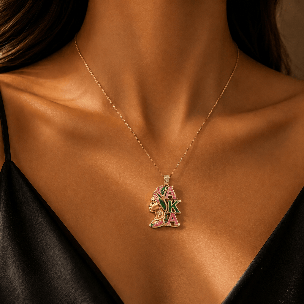AKA Solid Gold Chain with Diamond Pendant TTTT