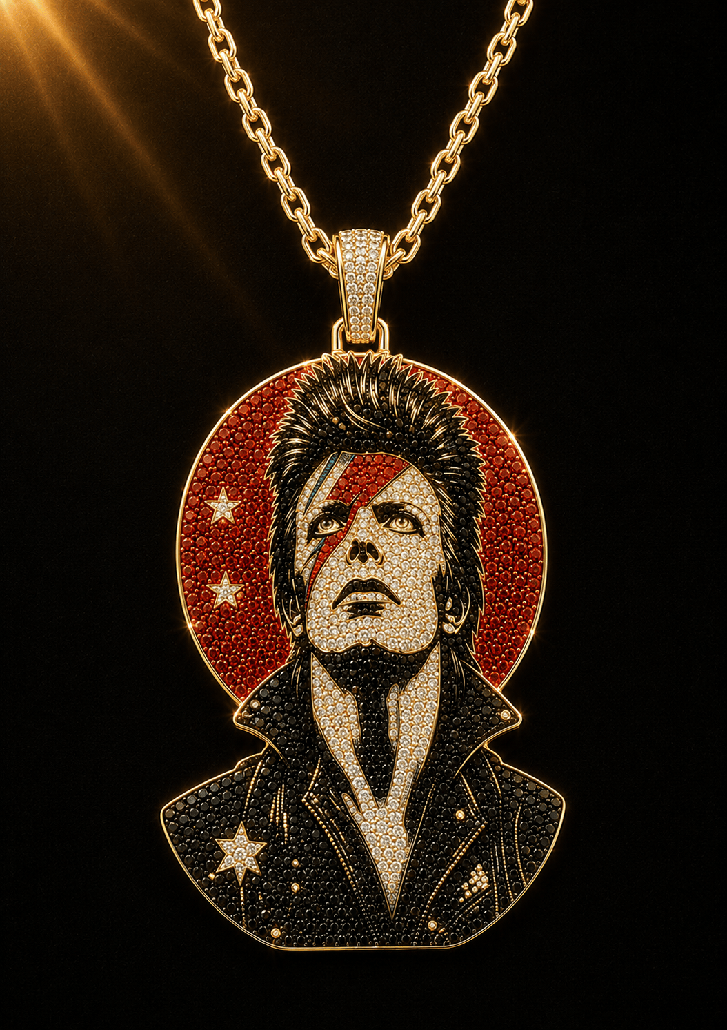 DVB Solid Gold Chain with Diamond Pendant TMH