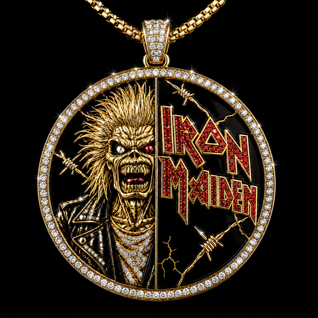 IMD Solid Gold Chain with Diamond Pendant TTTT