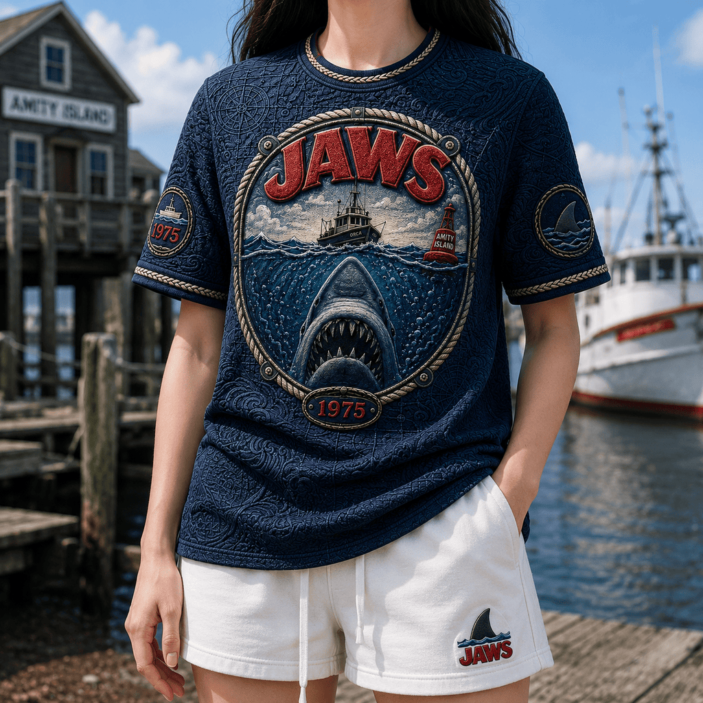 PREMIUM JAWS 3D EMBOSS SHIRT TTNL