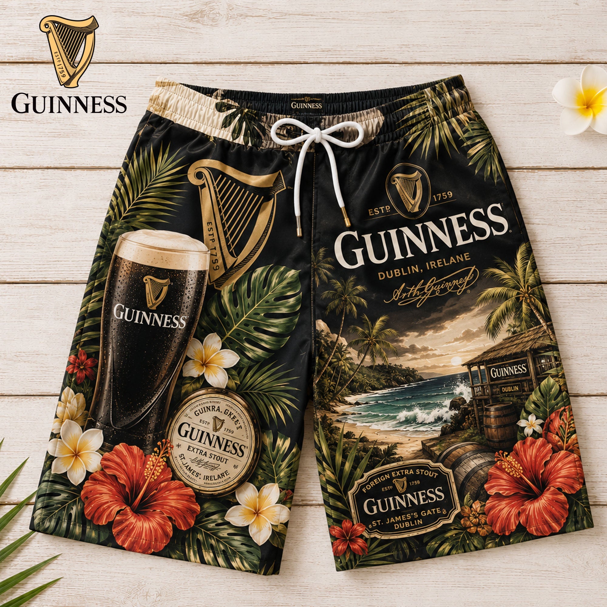 Premium GNSB Hawaiian Shorts TNSM