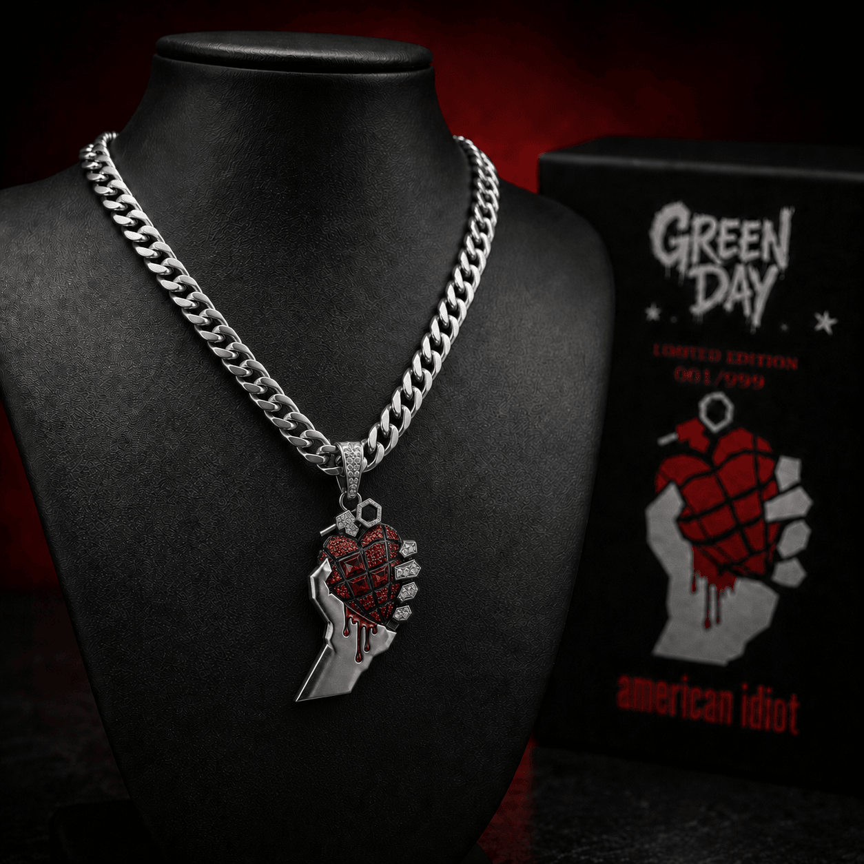 TBJ Solid Gold Chain with Diamond Pendant BMD
