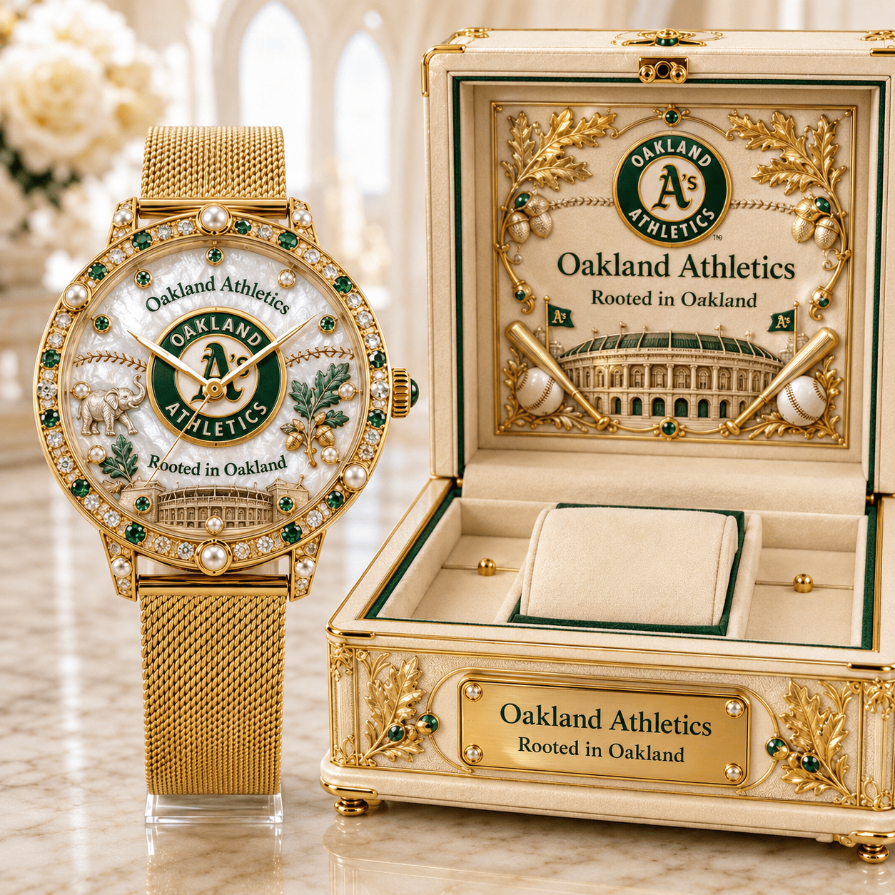 OKAA Premium Oakland Athletics Watch NTVA