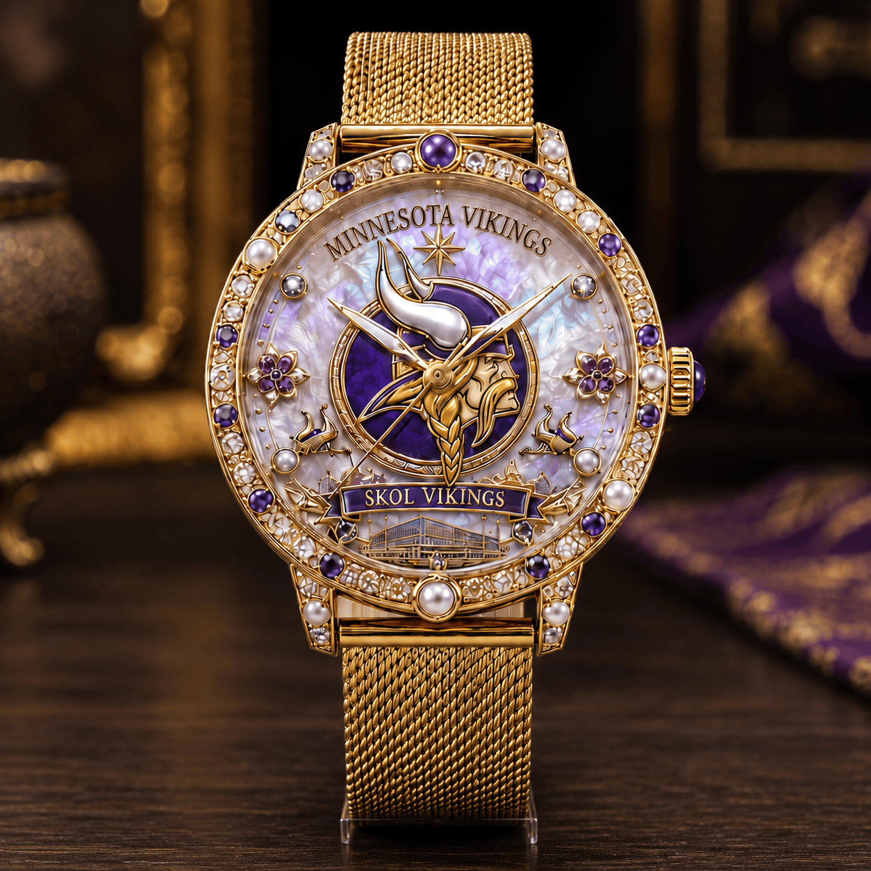 MNV Premium Minnesota Vikings Watch NTVA