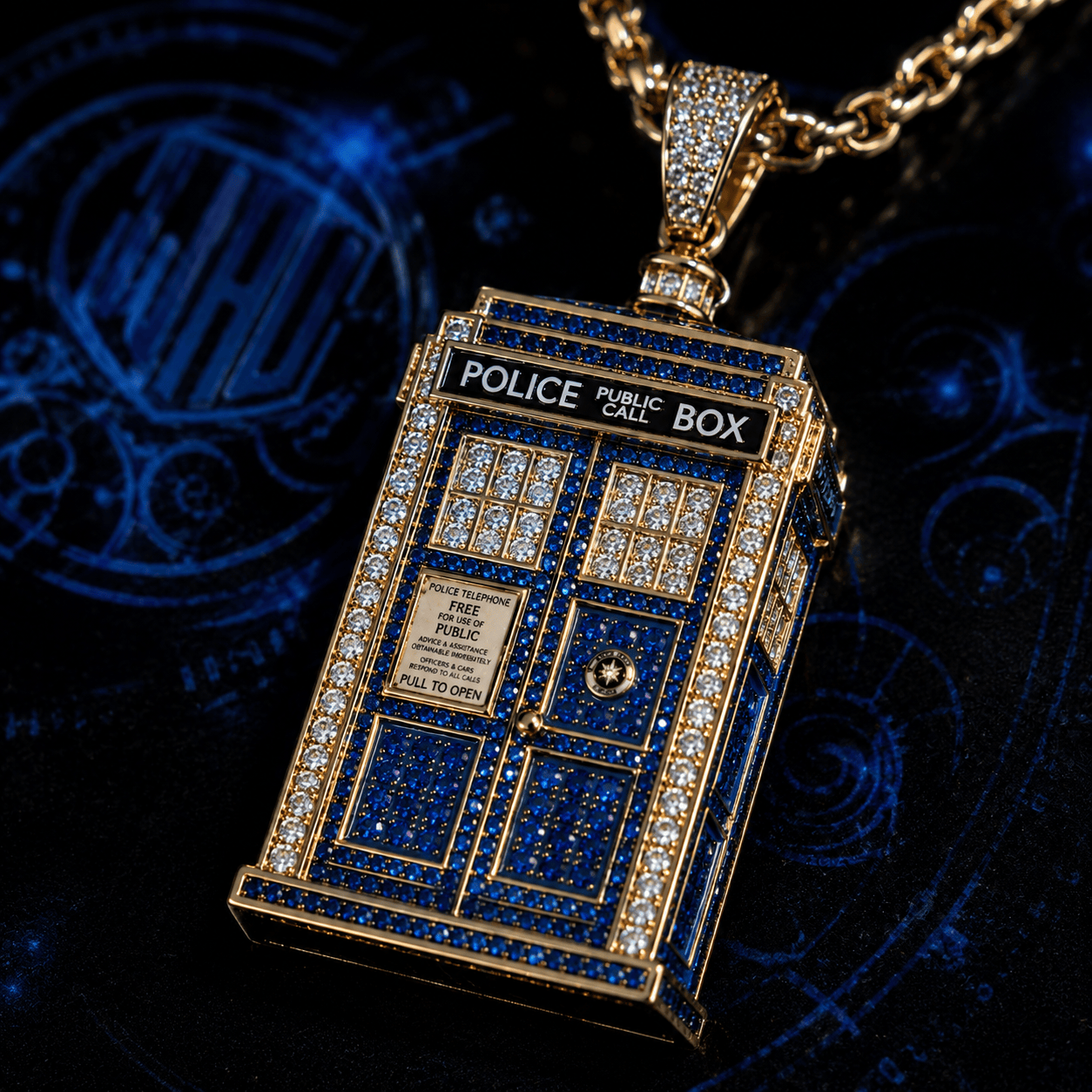 DTW Solid Gold Chain with Diamond Pendant BMD