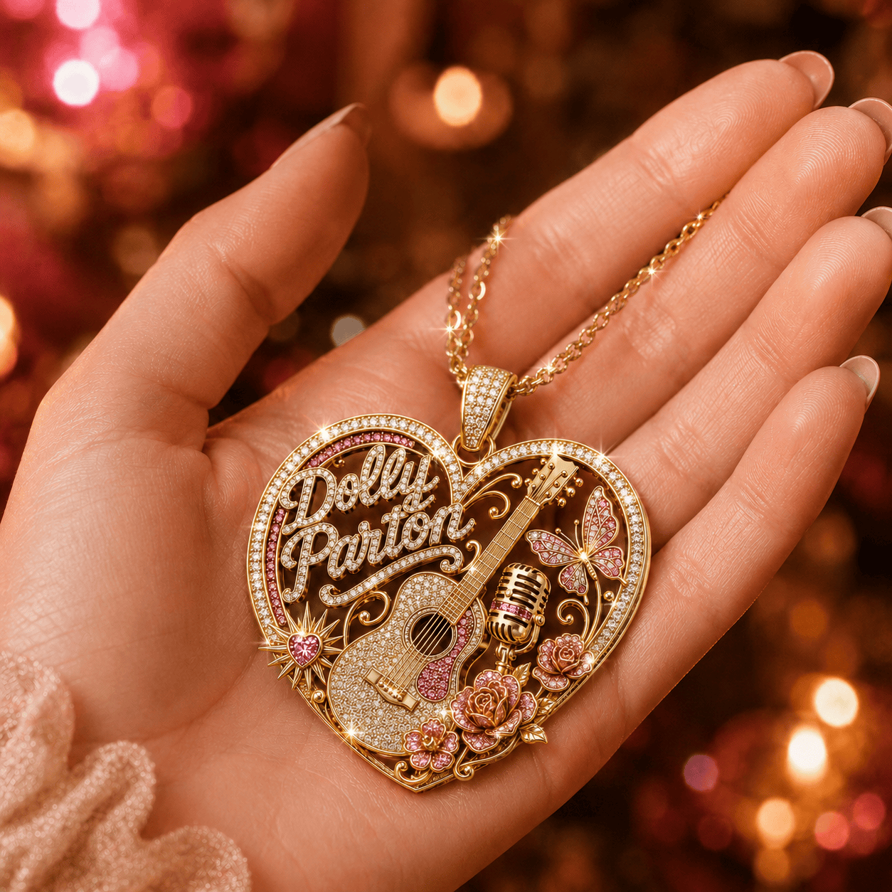 DLPT Solid Gold Chain with Diamond Pendant TMH