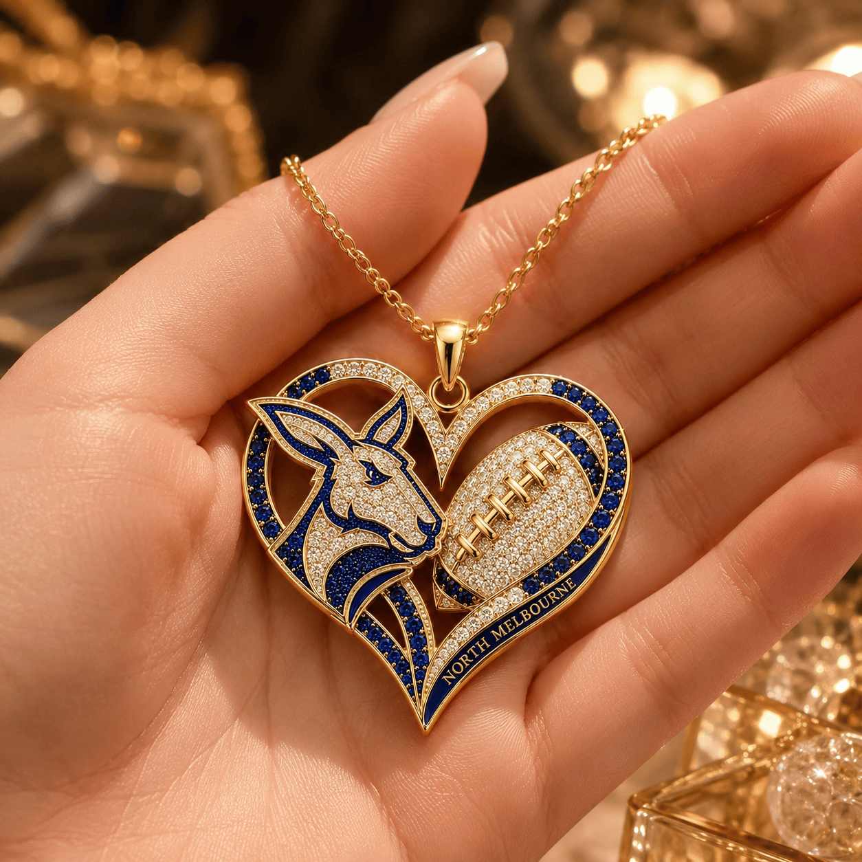 NMKS Solid Gold Chain with Diamond Pendant NHVH