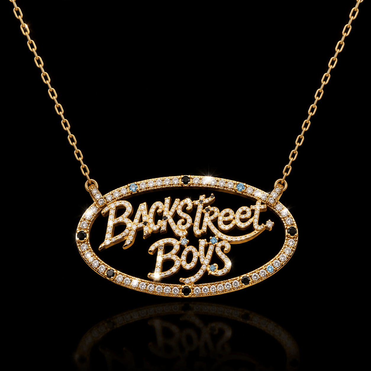 BSBS Solid Gold Chain with Diamond Pendant BMD