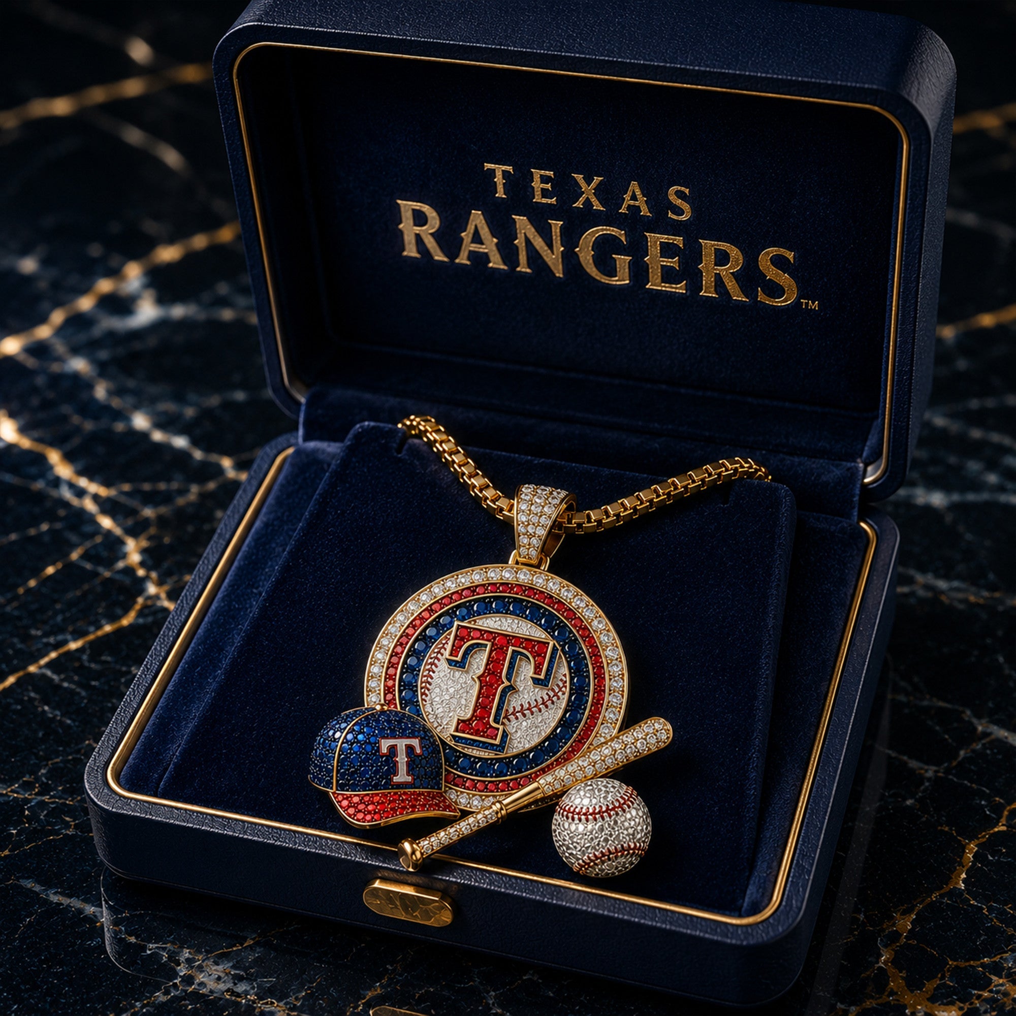 TRG Solid Gold Chain with Diamond Pendant BMD