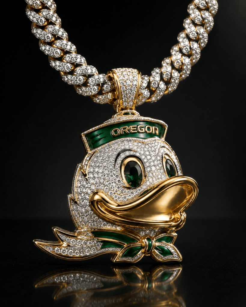 ORD Solid Gold Chain with Diamond Pendant BMD