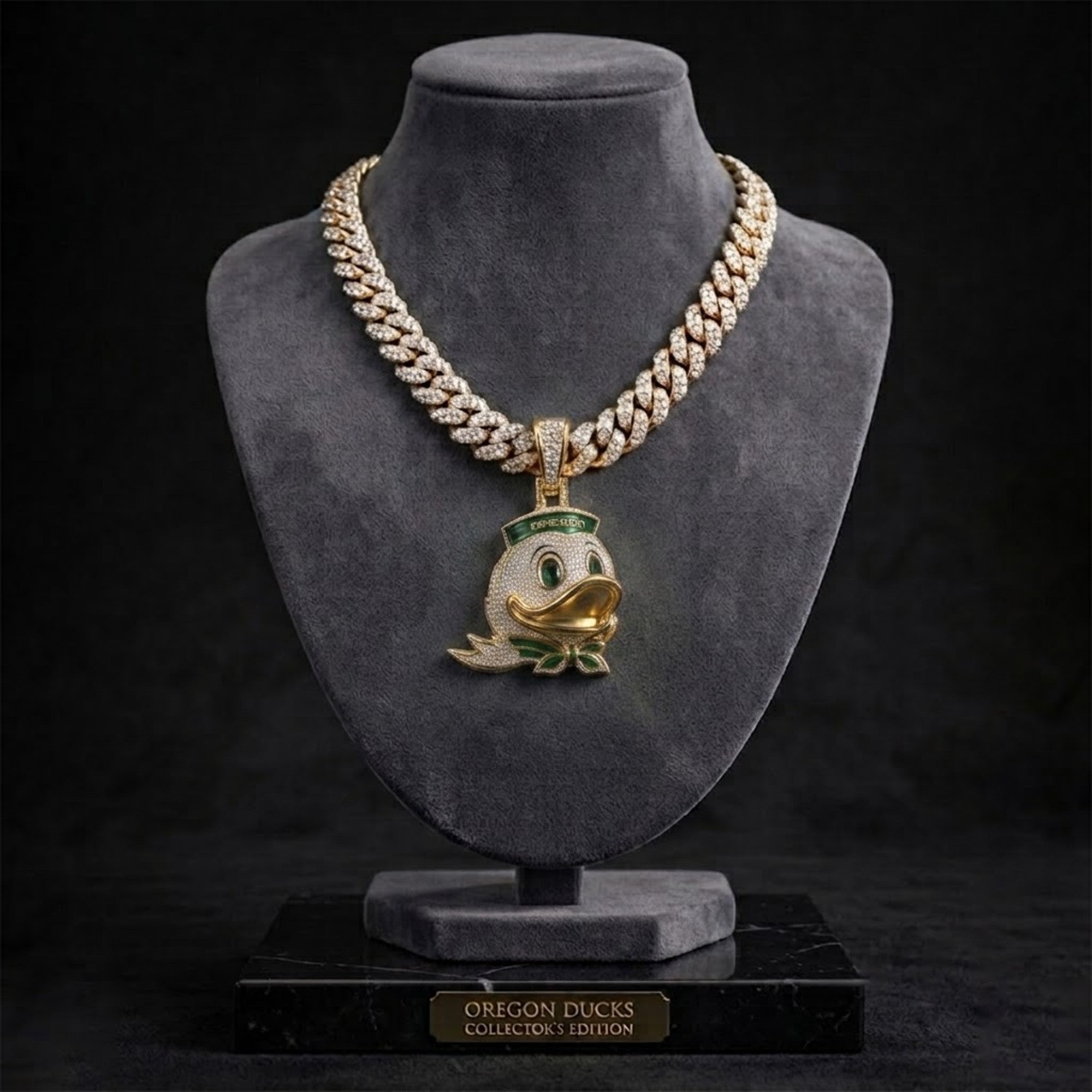 ORD Solid Gold Chain with Diamond Pendant BMD