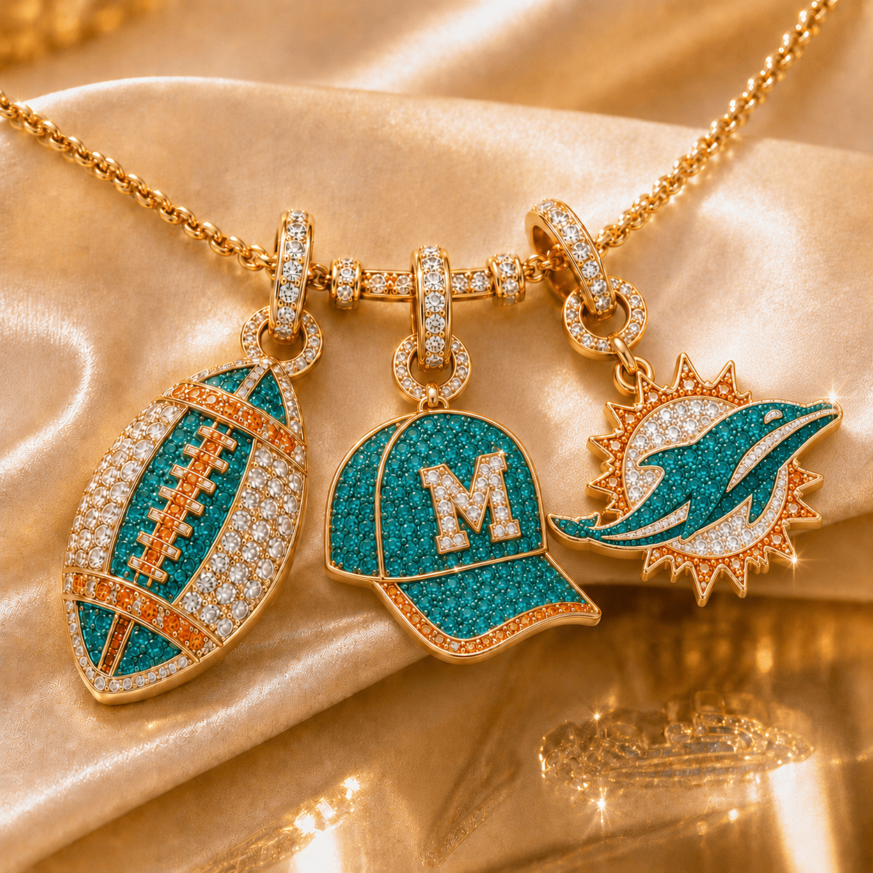 MDP Solid Gold Chain with Diamond Pendant TTTT