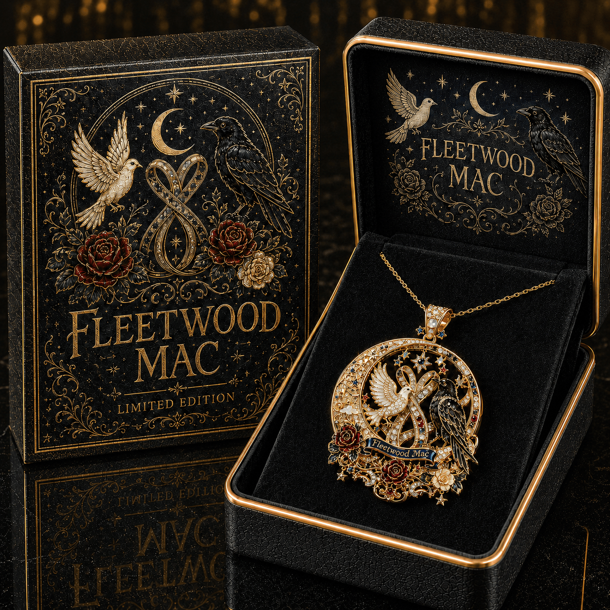 FLM Solid Gold Chain with Diamond Pendant PDL