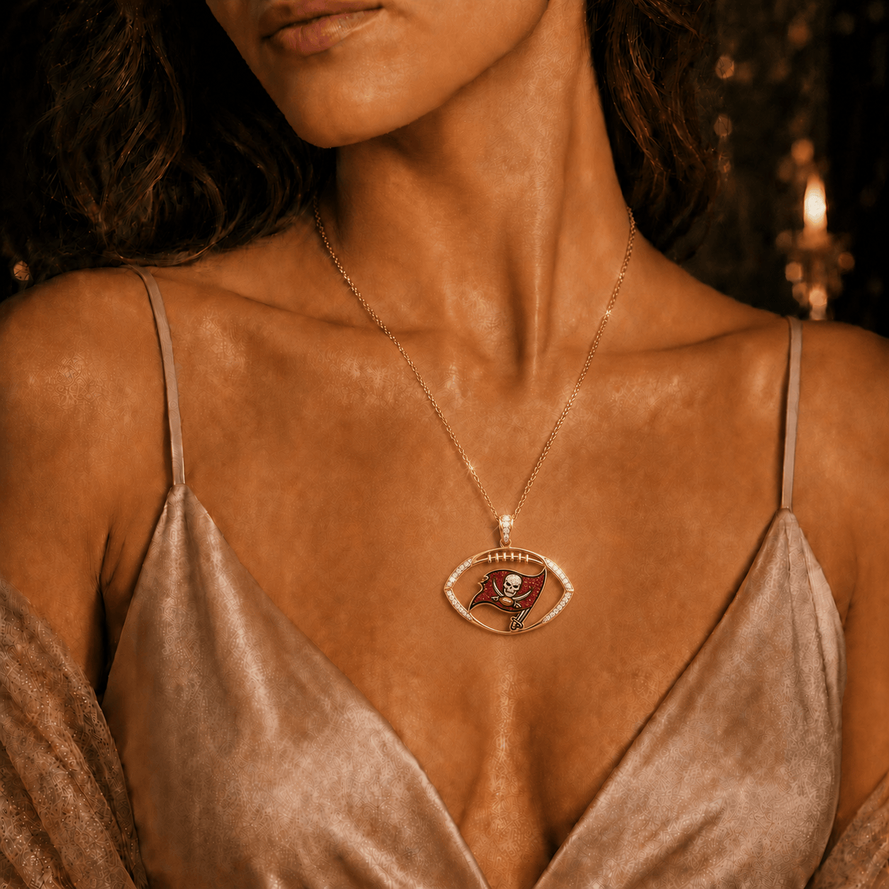 TBB Solid Gold Chain with Diamond Pendant TMH