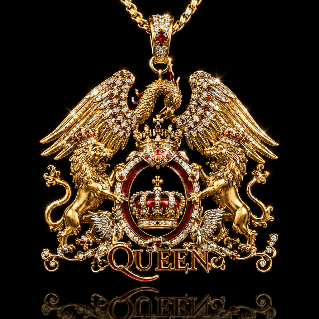 QNN Solid Gold Chain with Diamond Pendant PDL