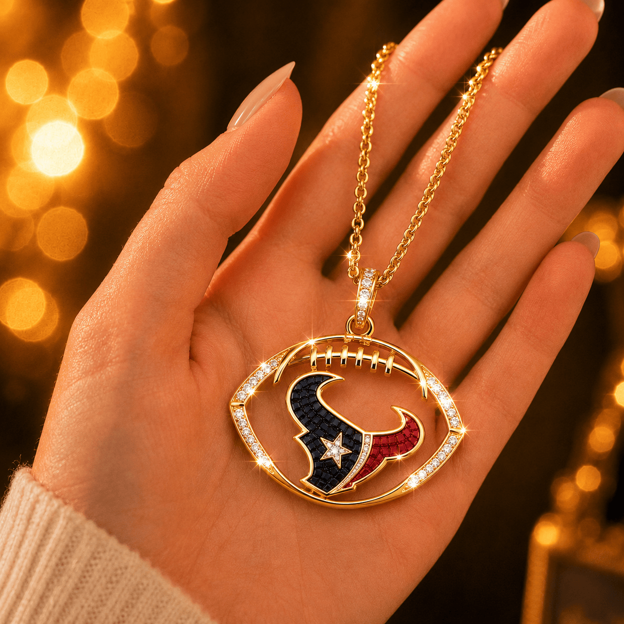 HTX Solid Gold Chain with Diamond Pendant TMH
