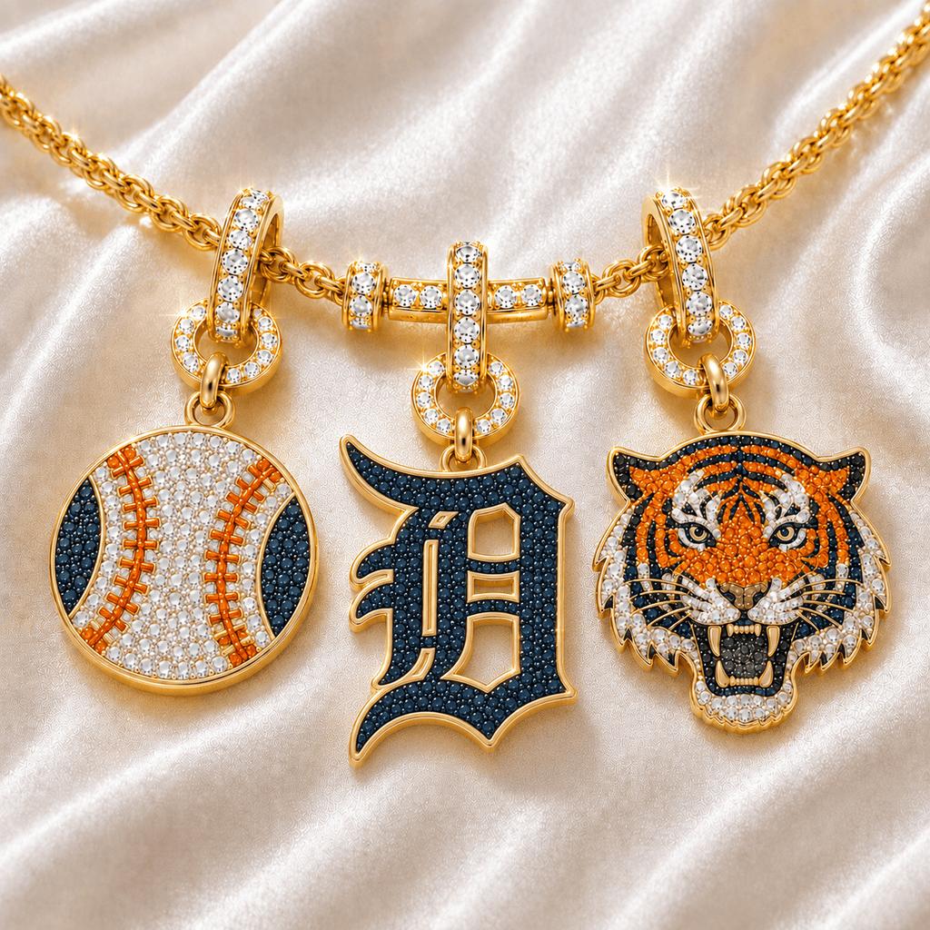 DTTG Solid Gold Chain with Diamond Pendant TTTT