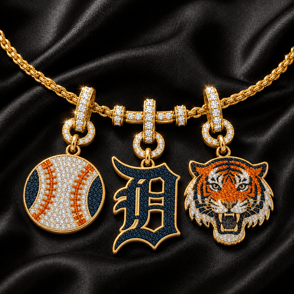 DTTG Solid Gold Chain with Diamond Pendant TTTT