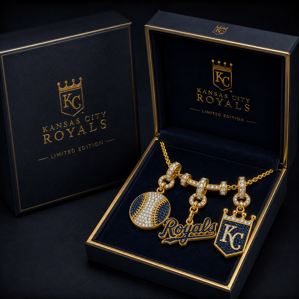 KCR Solid Gold Chain with Diamond Pendant TTTT