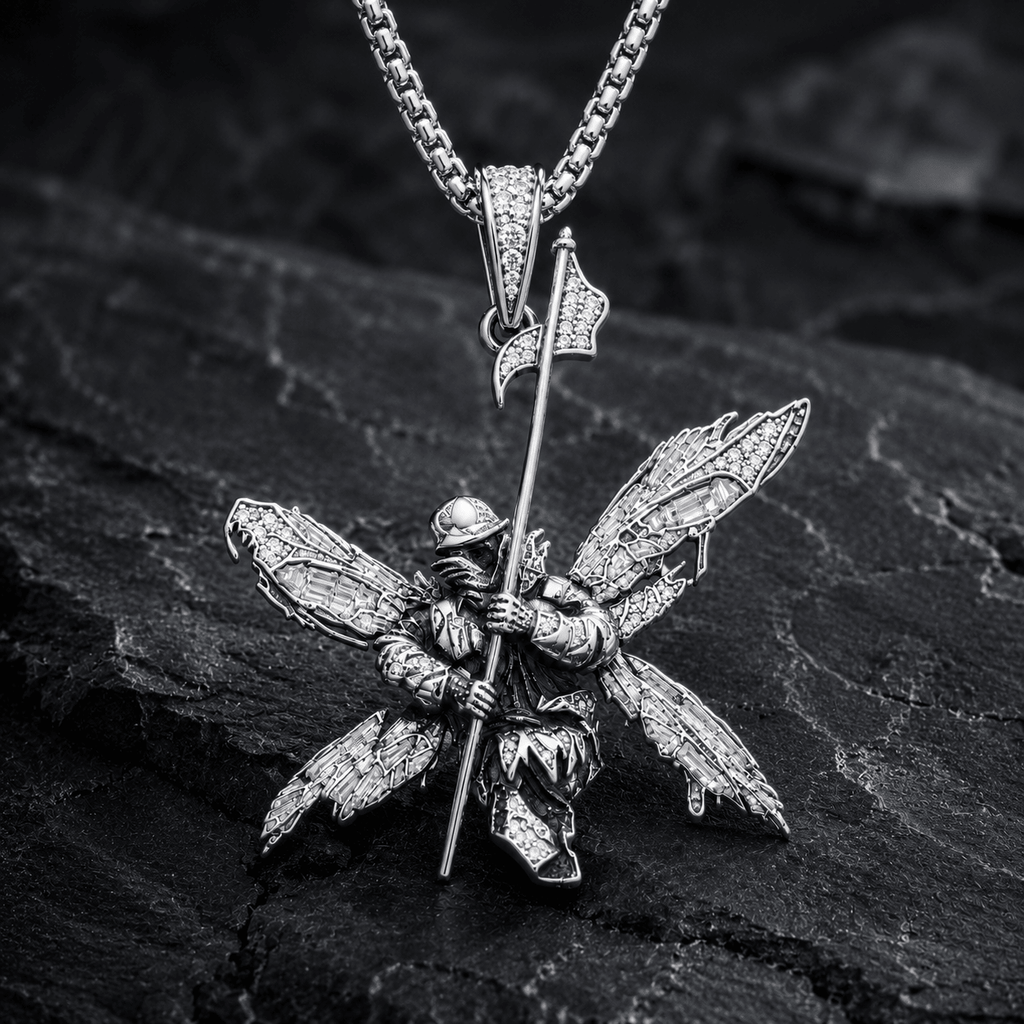 LKP Solid Sliver Chain with Diamond Pendant TTTT