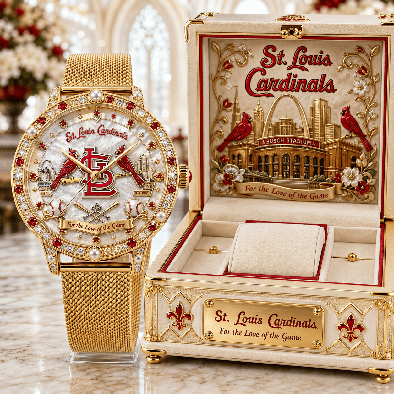 SLVC Premium St. Louis Cardinals Watch NTVA