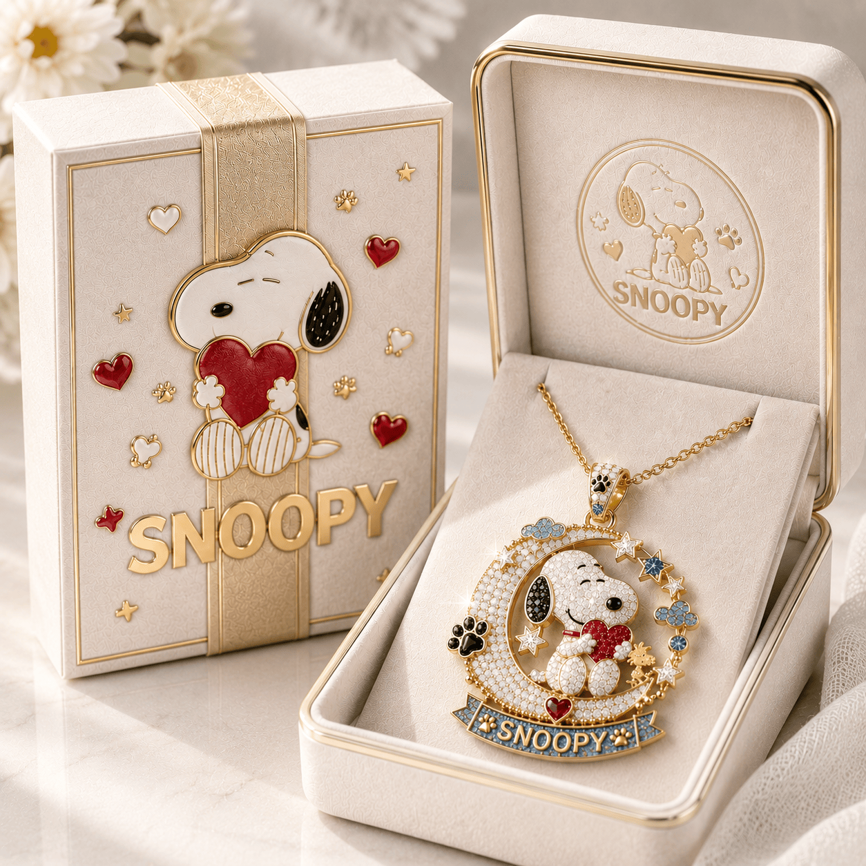 SNPY Solid Gold Chain with Diamond Pendant PDL