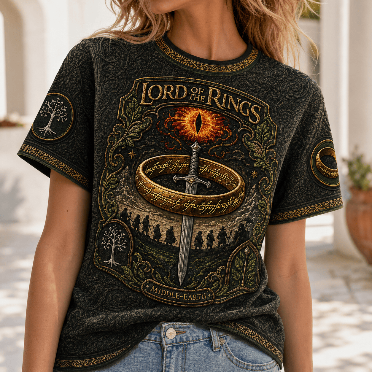 PREMIUM LOTR 3D EMBOSS SHIRT HQH