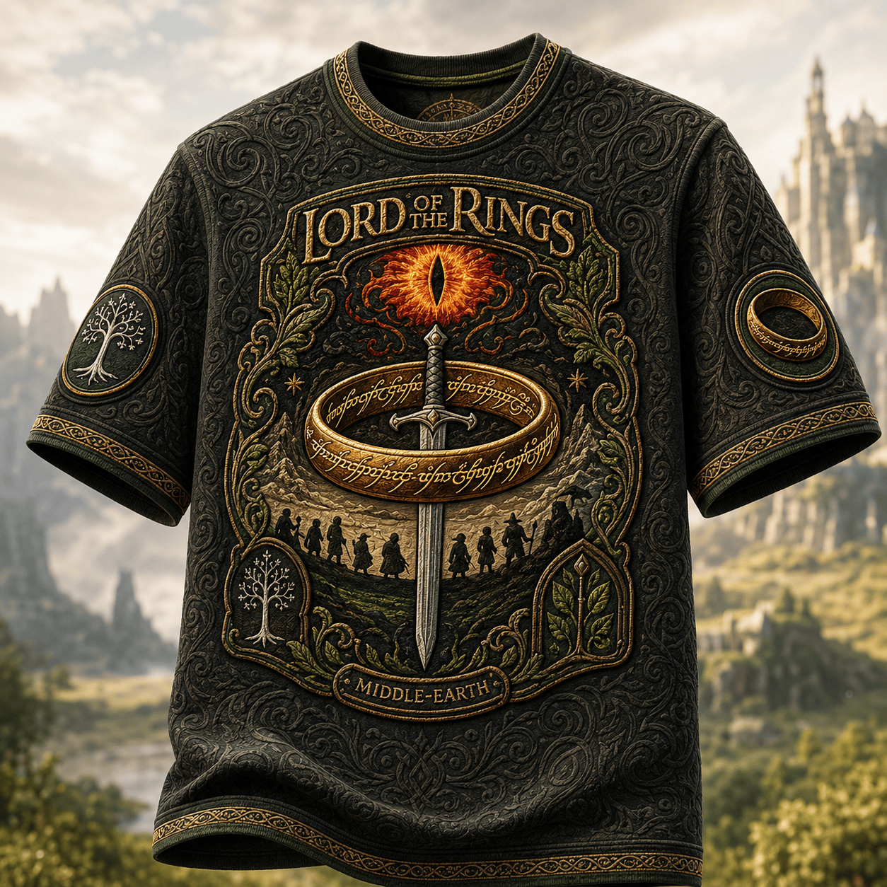 PREMIUM LOTR 3D EMBOSS SHIRT HQH