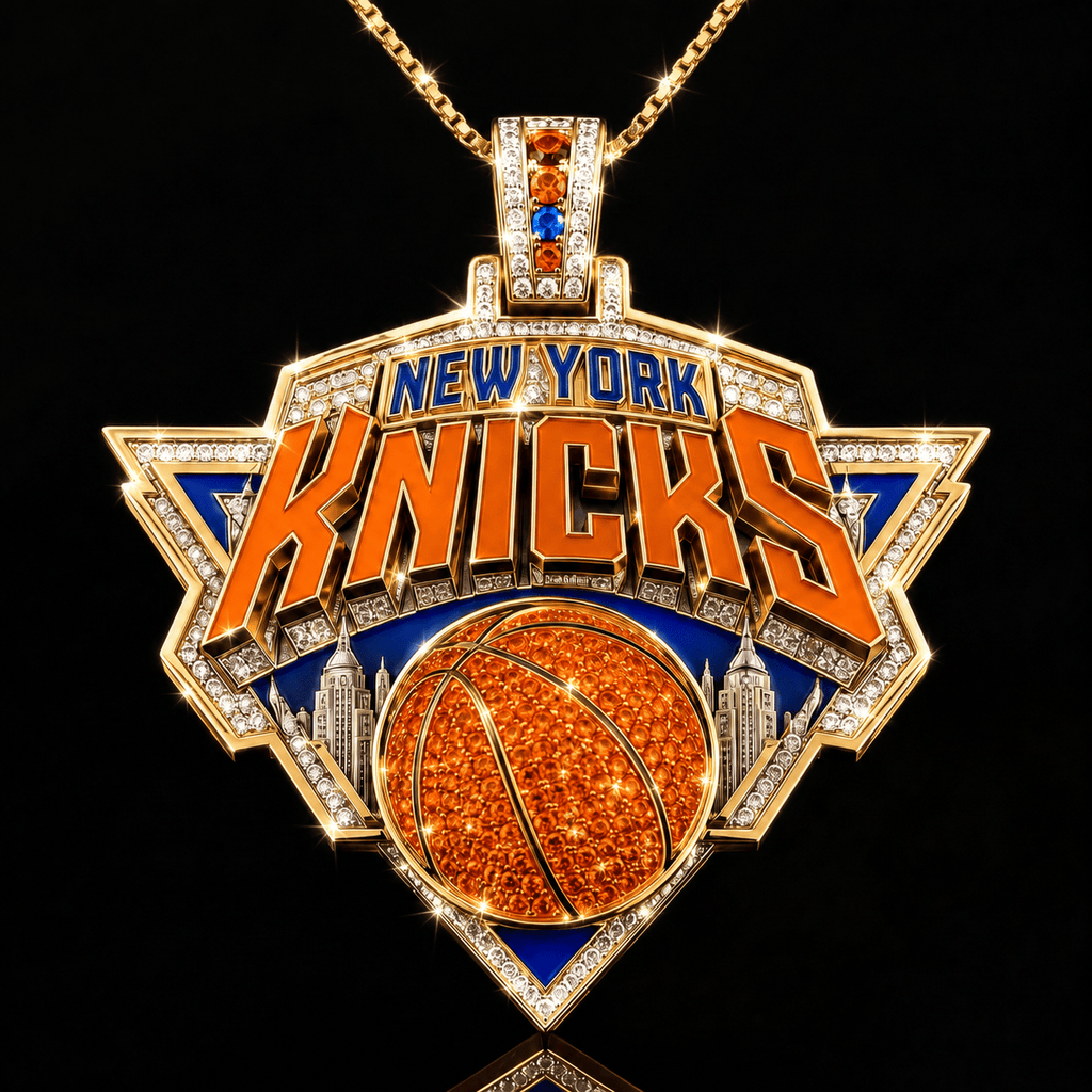 NYK Solid Gold Chain with Diamond Pendant PDL